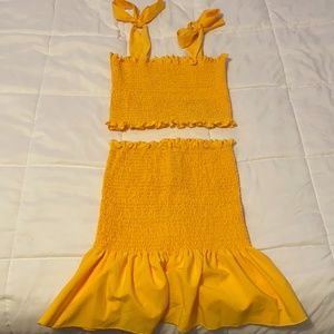 Yellow Two Piece Set